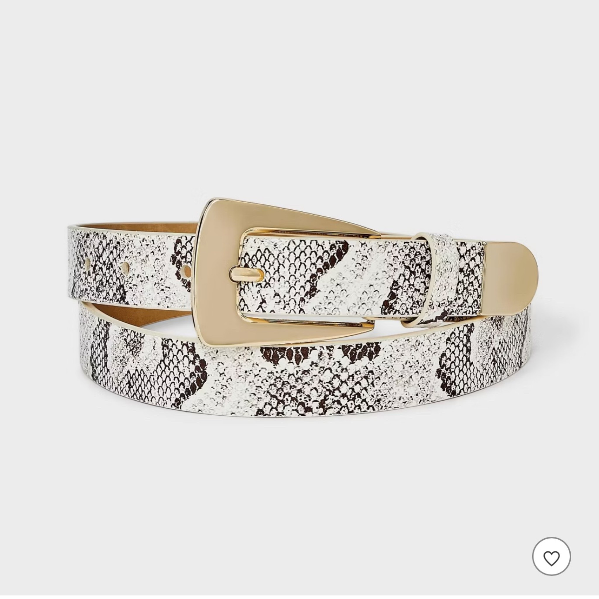 Target Snake Print Belt - so cute! 