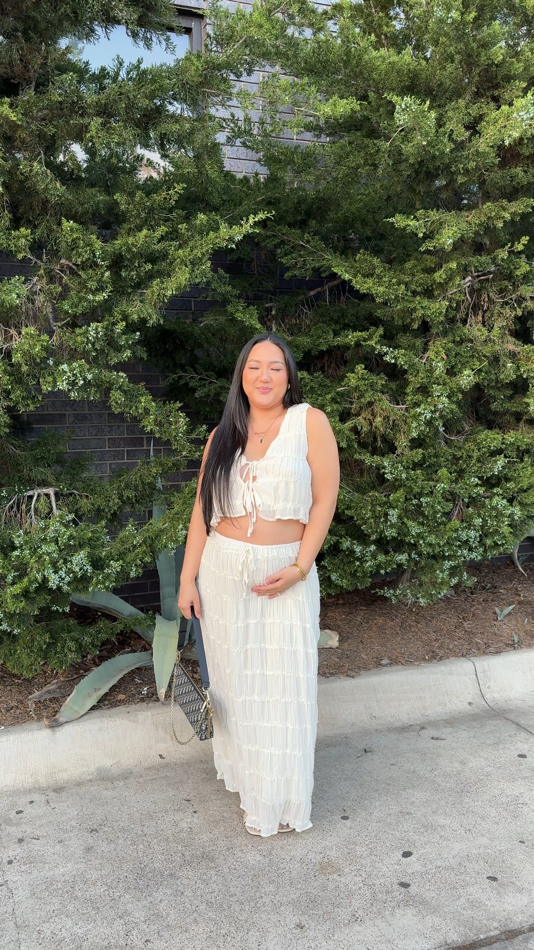 This bump friendly comfy set from @vici is sooo good and got so many compliments! Lots of stretch in the waistband for my fellow mamas! Use NICKIE30 for 30% off your orders!! My Dior cutie bag is from @keekshandbags and you can use code NICKIE for $50 off $500 all year! 💗💗

#LTKMidsize #LTKBump #LTKSaleAlert