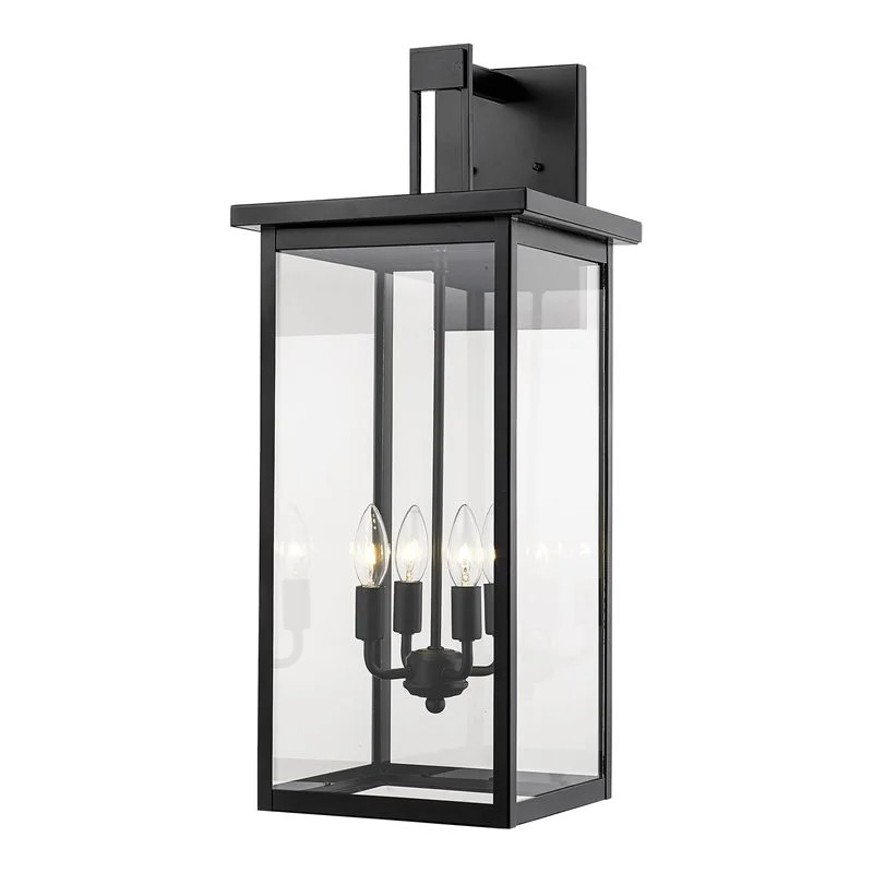 Millennium Lighting 27" 4-light Metal Outdoor Wall Bracket in Powder Coat Black | Walmart (US)