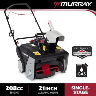 21 in. 208cc Auger-Propelled Single-Stage Gas Snow Blower | The Home Depot