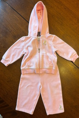 Juicy Couture Baby Girl Velour Tracksuit Set Pink  12 Months  | eBay | eBay CA