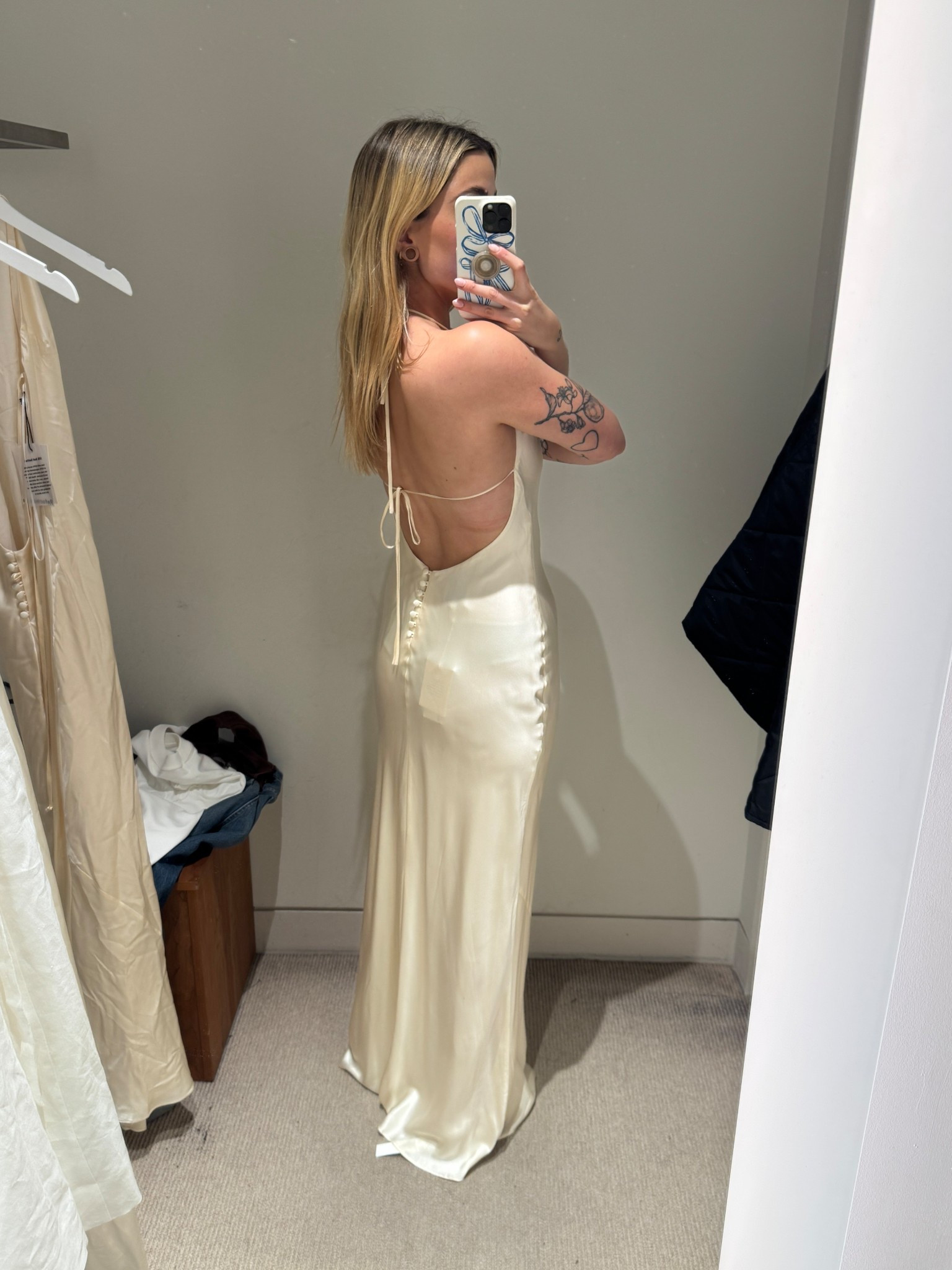 Trying on some reformation bridal options 

#LTKwedding