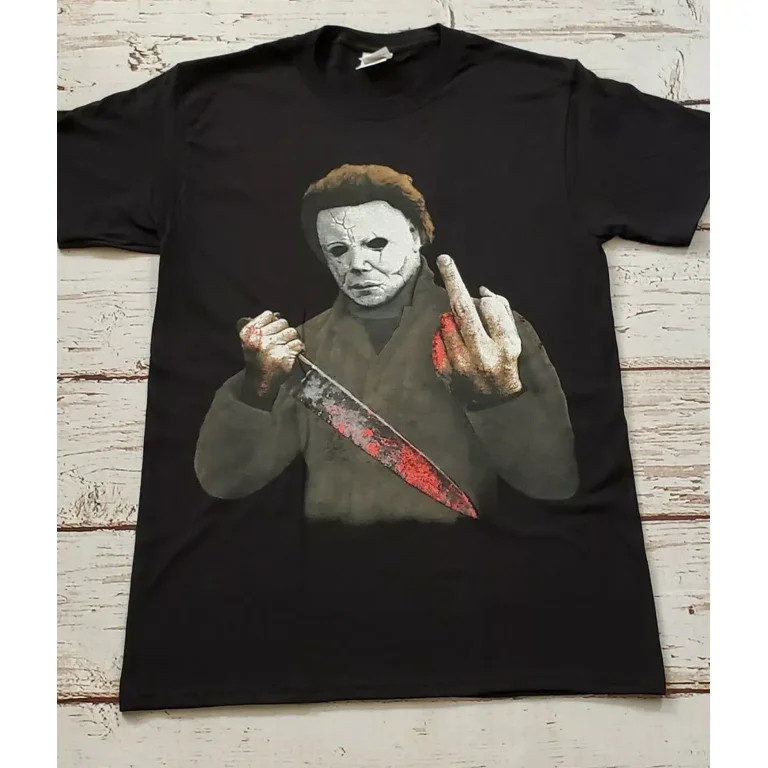 Michael Myers Giving The Finger Movie T-Shirt | Walmart (US)