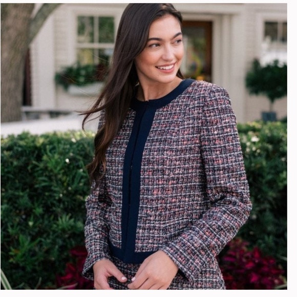 Gal Meets Glam Marley Tweed Multicolor Jacket Size 6 | Poshmark
