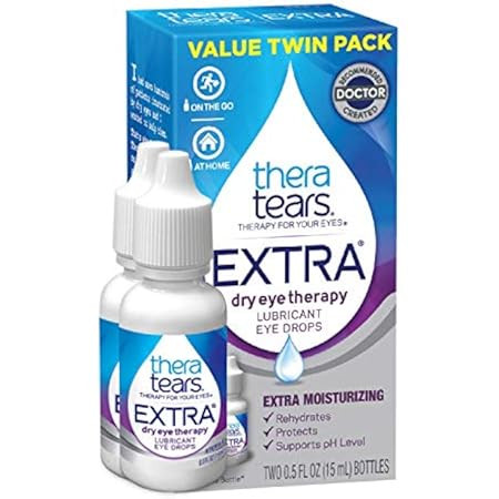 TheraTears Eye Drops for Dry Eyes, Dry Eye Therapy Lubricant Eyedrops, Provides Long Lasting Relief, | Amazon (US)