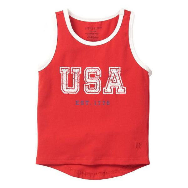 Little Bipsy USA Crew Neck Tank Top Baby 0/3 mo. Red | Scheels Sports