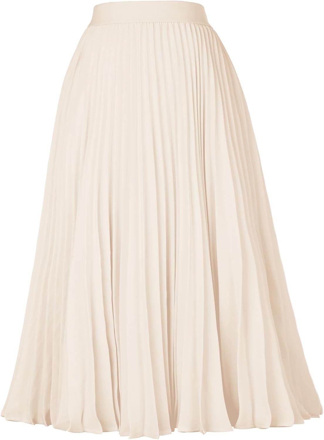 GRACE KARIN Pleated Midi Skirt for Women Chiffon A-Line Outfits | Amazon (US)