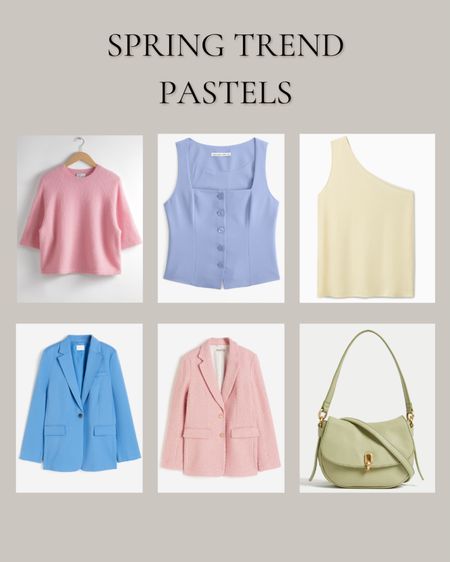 Pastels for spring, groundbreaking. 

spring trends, pink shirt, blue shirt, lemon, butter yellow, green bag, waistcoat, one shoulder top



#LTKstyletip #LTKeurope #LTKitbag