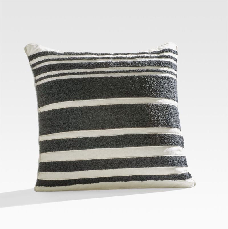 Mohave Wide Stripe 20x20 Indoor/Outdoor Pillow + Reviews | Crate & Barrel | Crate & Barrel