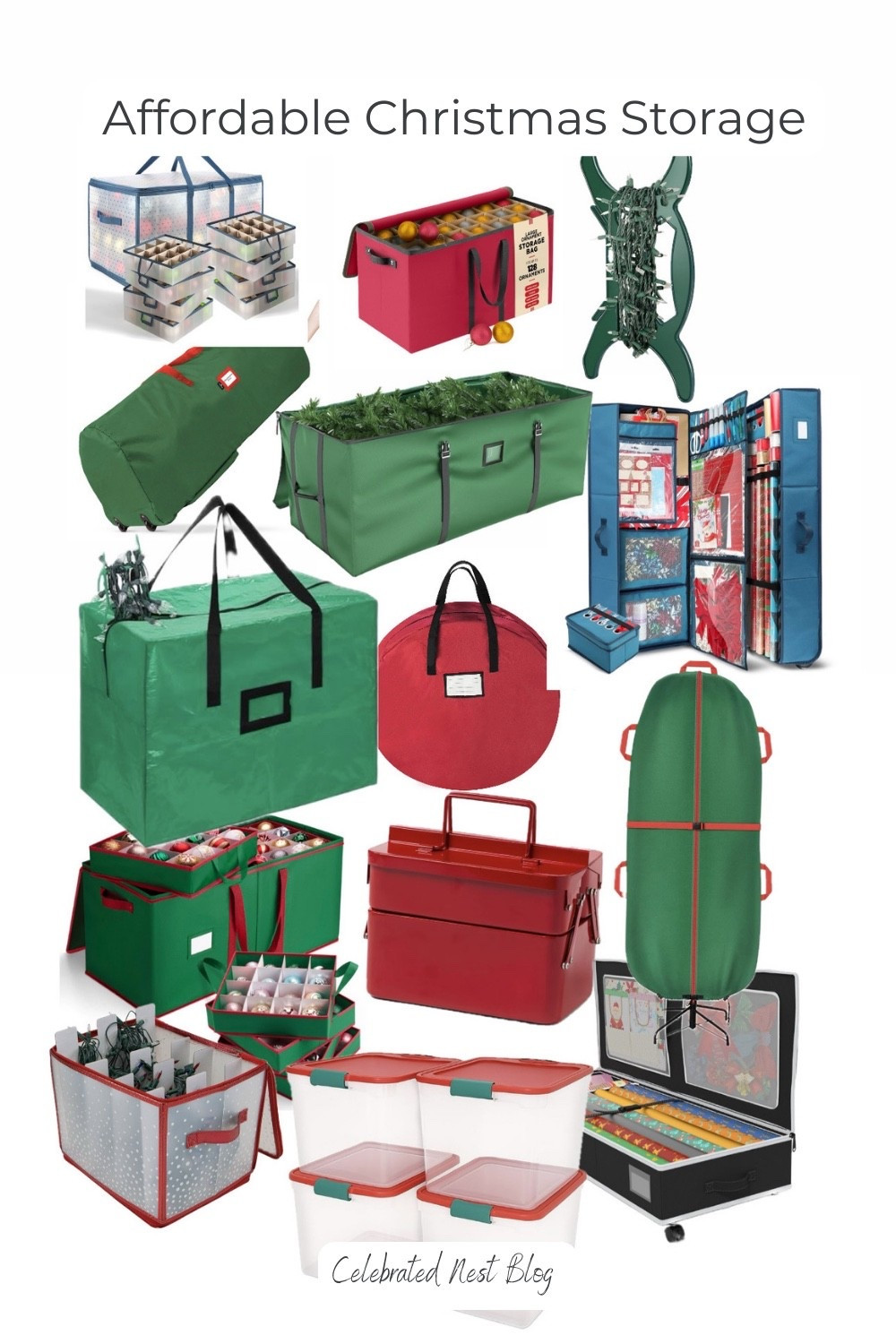 Affordable Christmas Storage! Store your tree, wreath, ornaments and lights! 

#LTKHoliday #LTKSeasonal #LTKHome