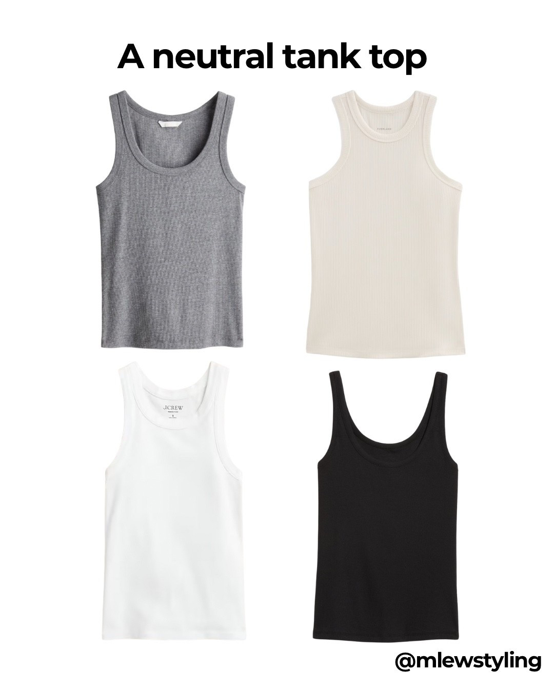 Tank top edit - a summer capsule wardrobe essential 🤍

Tags: summer outfit, neutral aesthetic, everlane, old navy, aritzia, j.crew,
Zara, fall transitional look

#LTKStyleTip #LTKFindsUnder100 #LTKSeasonal