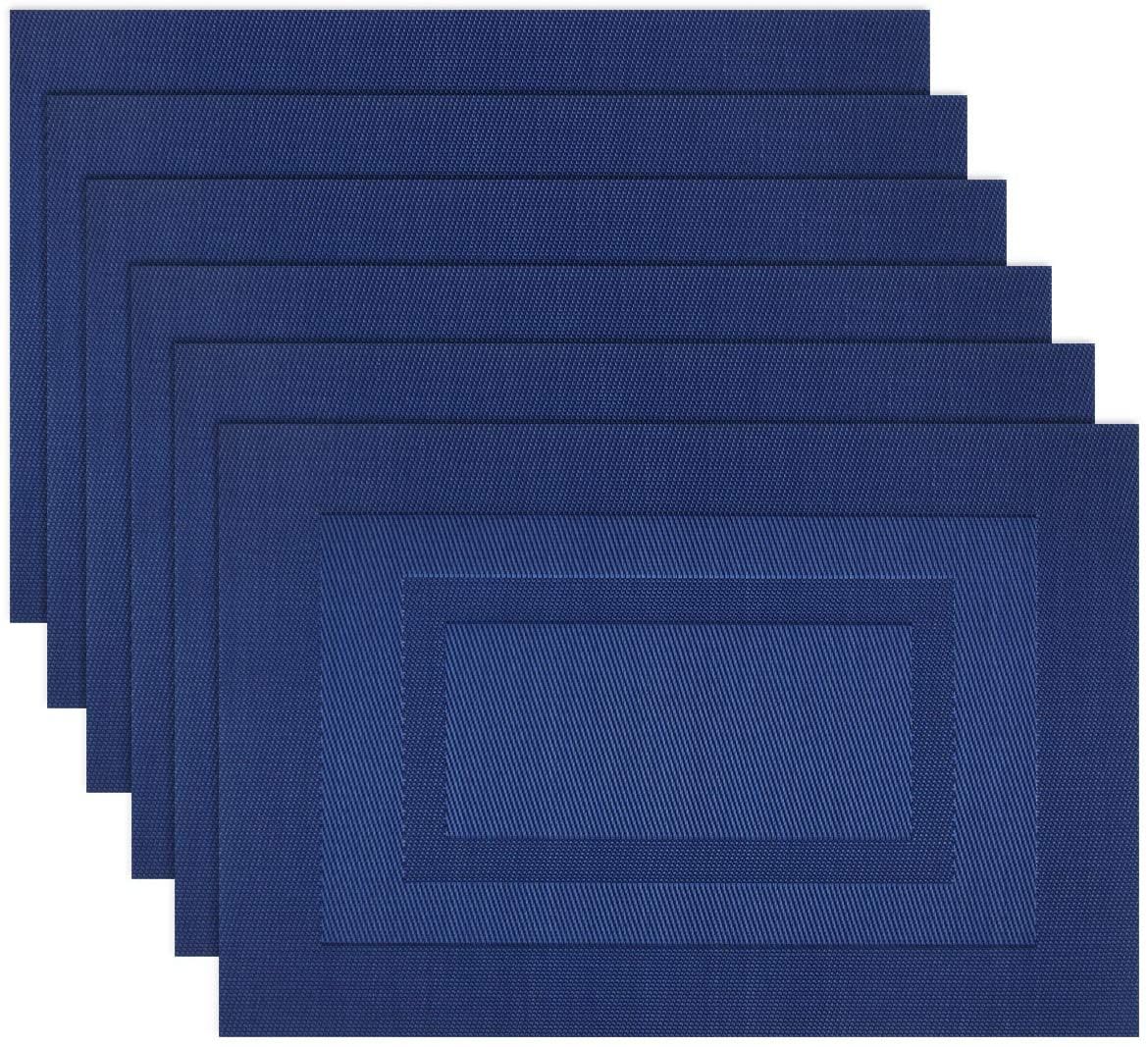 Placemats,Washable Woven Vinyl Placemats for Dining Table,Easy to Clean Plastic Placemats Set of ... | Walmart (US)