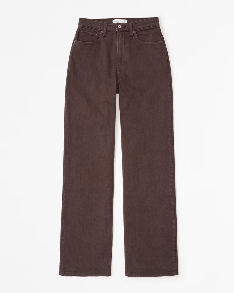 Curve Love High Rise 90s Relaxed Jean | Abercrombie & Fitch (US)