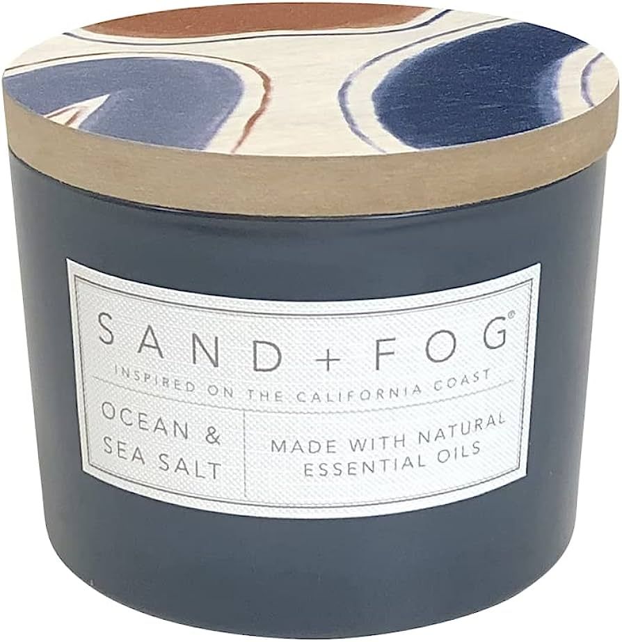 Sand + Fog Scented Candle - Ocean & Sea Salt – Additional Scents and Sizes – 100% Cotton Lead... | Amazon (US)
