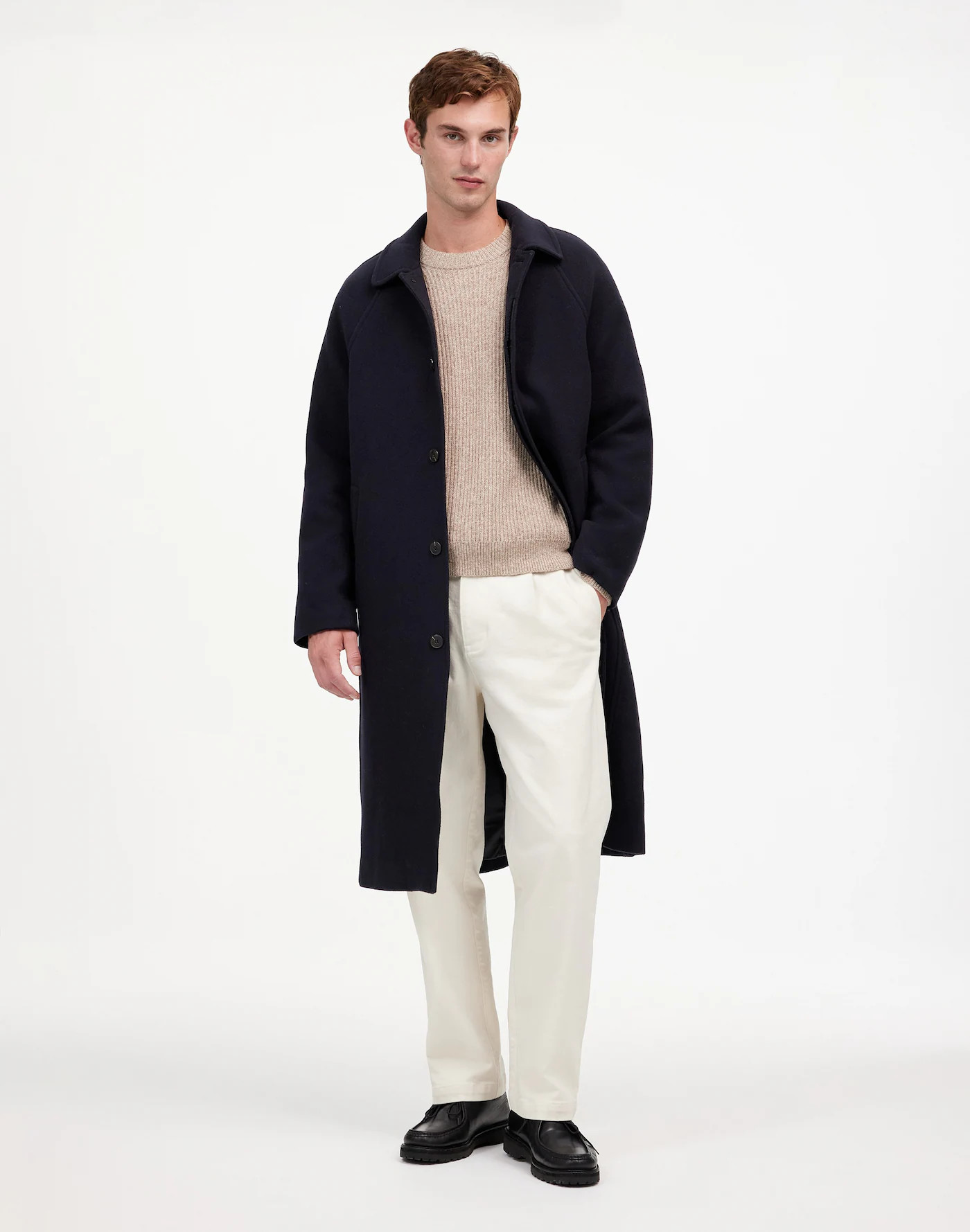 Raglan-Sleeve Topcoat in Italian Fabric | Madewell