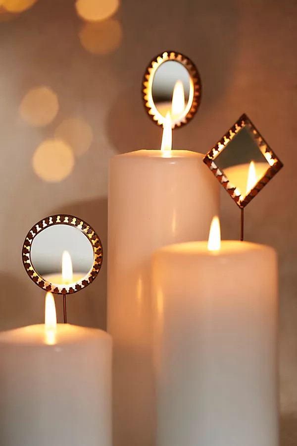 Mirrored Candle Pins, Set of 3 | Terrain