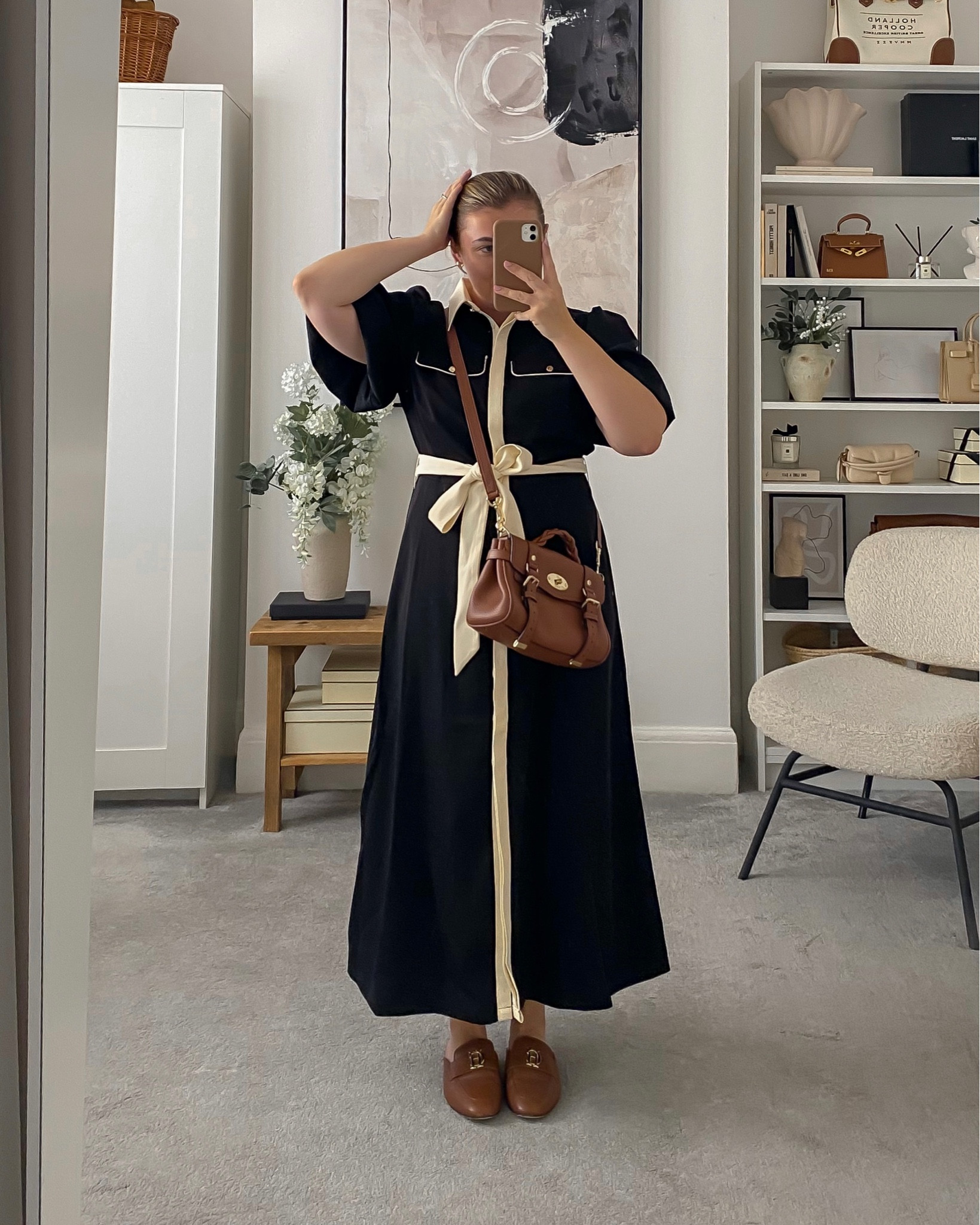 Shirt dress styling 