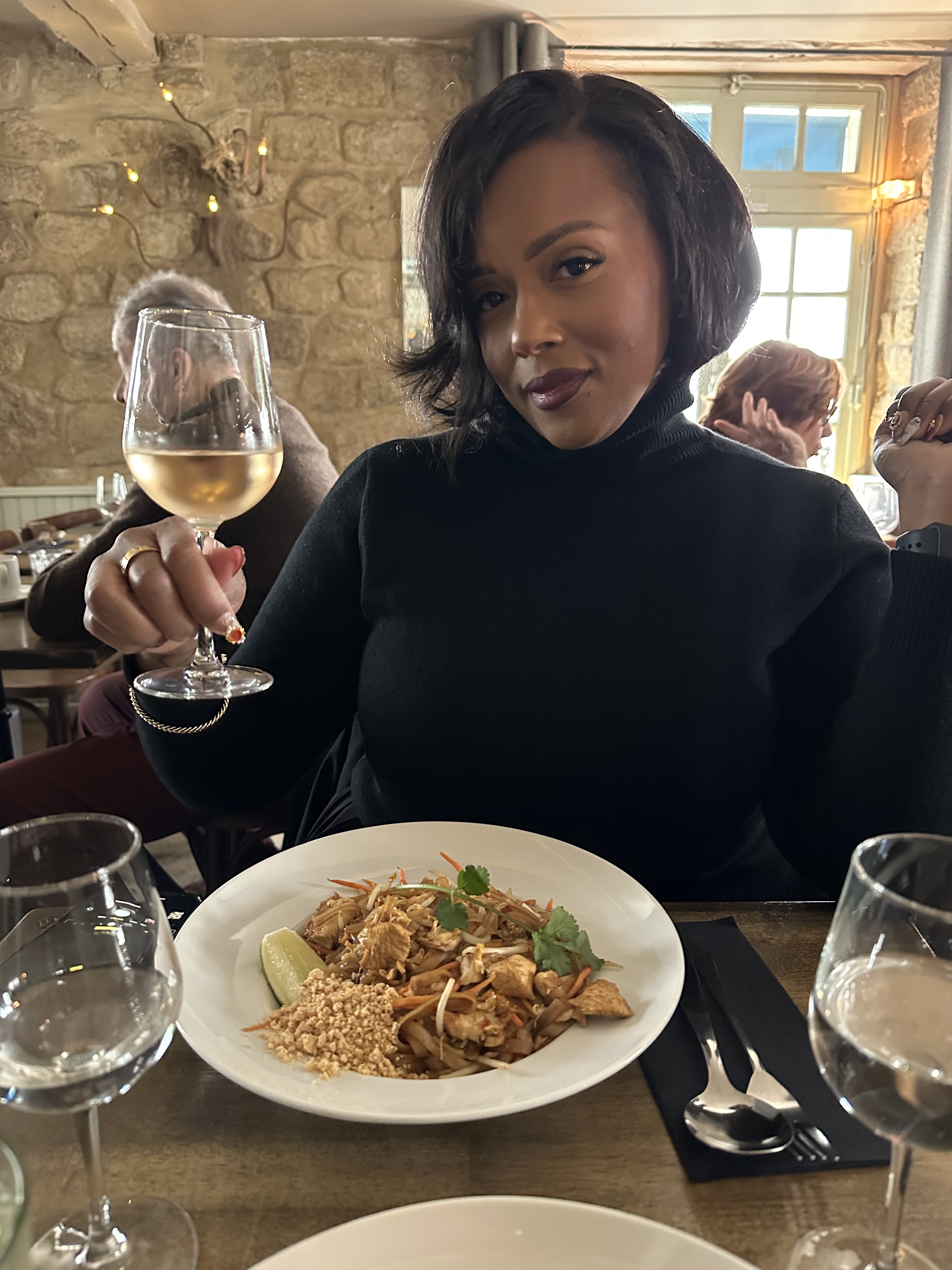 Eating in Paris ✨🍲 loving this warm fleece lined turtleneck outfit items also tagged below 

#LTKPlusSize #LTKvlog #LTKStyleTip