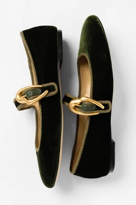 Verona Ballet Flat Bosco Velvet | Larroude