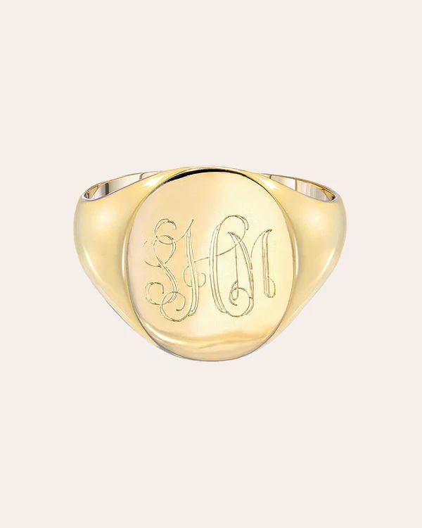 Large Signet Ring | Zoe Lev Jewelry