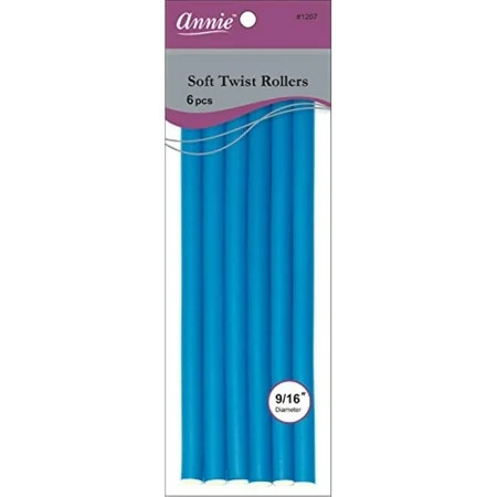 Annie 01207 Soft Twist Rollers Blue 6 Count | Walmart (US)