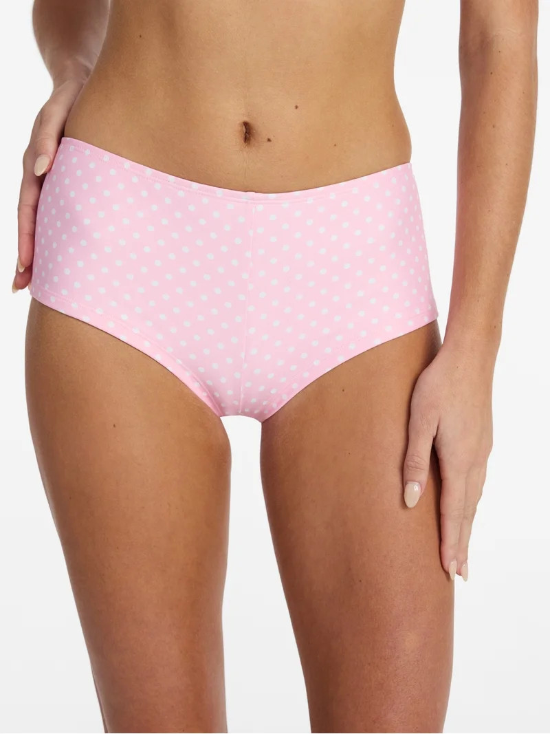 No Boundaries Boyshort Bikini Shorties, Women’s XXS-XXL | Walmart (US)