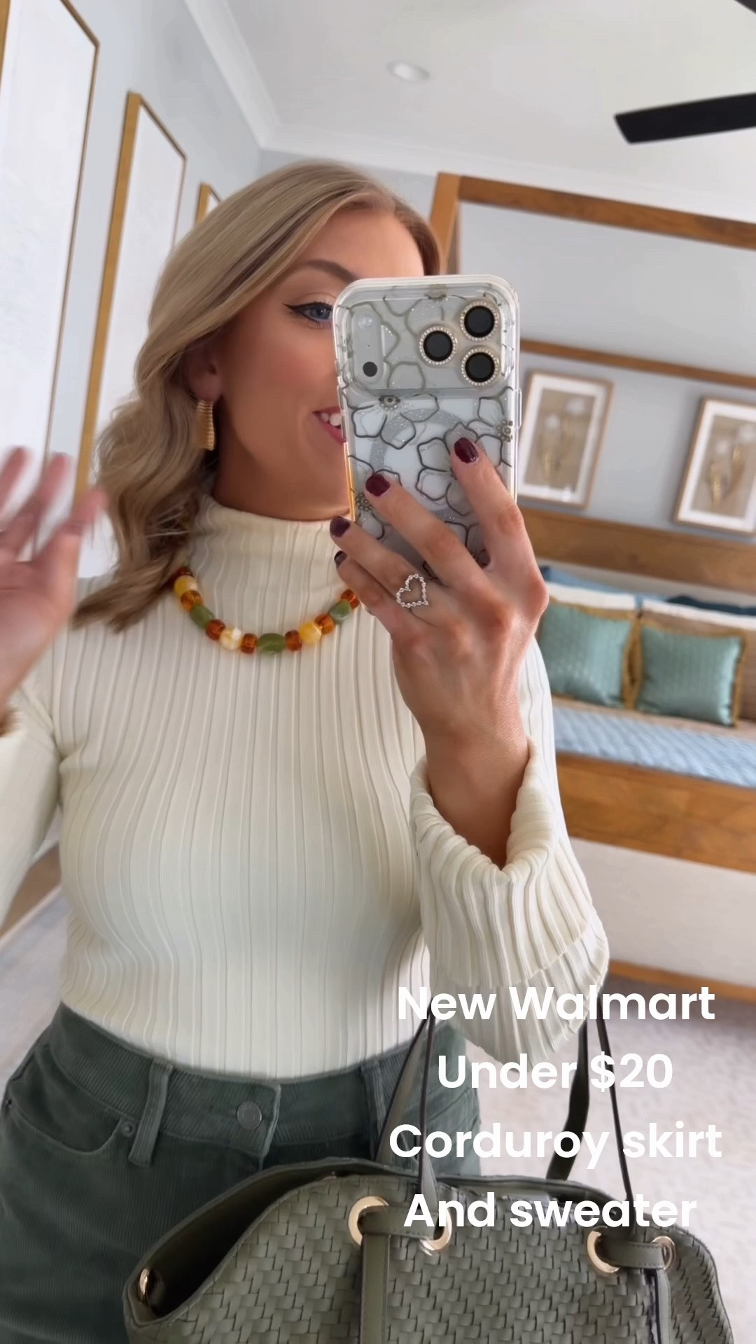 The COLORS in this Walmart outfit!! 😍🤎🌲 This cream ribbed turtleneck paired with the deep green skirt is such a gorgeous combination for fall. I added tall brown boots, a woven green bag and a beaded necklace to bring all those warm, earthy tones together. This entire look feels so elevated while still being easy and wearable—and you’d never guess these are Walmart fashion finds! ✨

Walmart fashion | Walmart new arrivals | ribbed turtleneck sweater | green skirt | fall skirt outfit | tall brown boots | Walmart handbag | fall outfit inspiration | affordable fall fashion | women’s fall style

#WalmartFashion #WalmartFinds #WalmartStyle #WalmartNewArrivals #FallFashion #FallStyle #FallOutfit #AffordableFashion #WalmartOutfit #FallOutfitIdeas

#LTKootd #LTKPetite