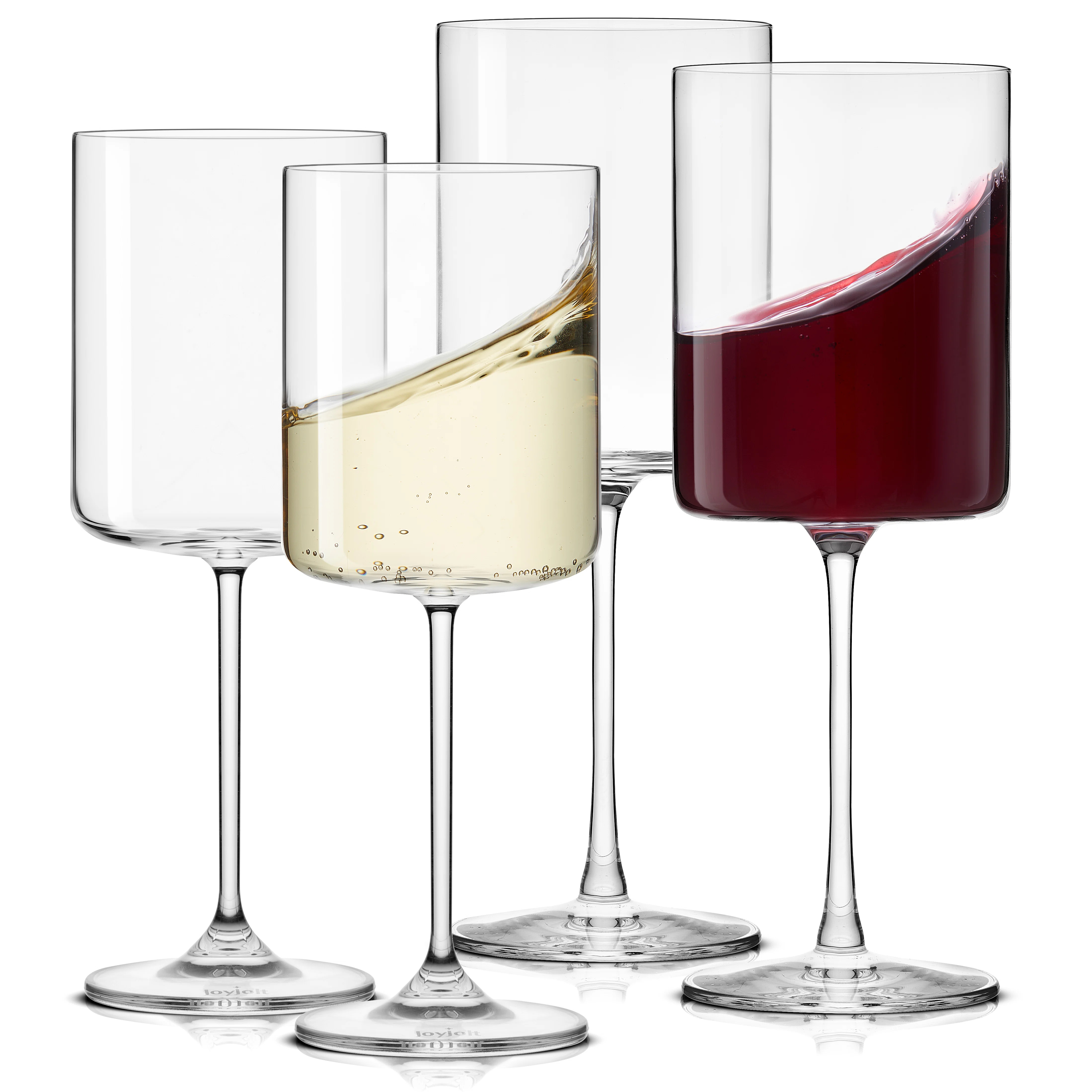 JoyJolt Claire 4 - Piece 14oz. Glass Assorted Stemware Set | Wayfair North America