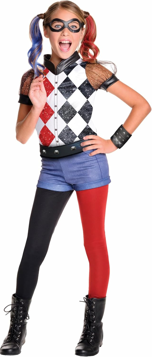 Rubies DC Superhero Girls: Harley Quinn Costume for Kids, Girl's Large | Amazon (US)