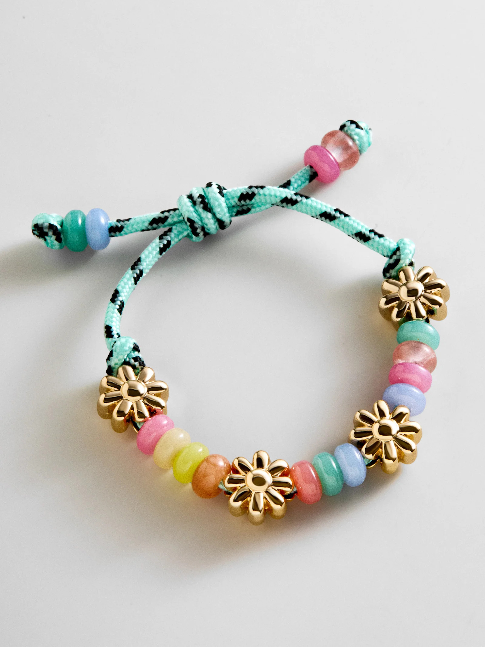 Happy Here Beaded Bracelet - Flower | BaubleBar