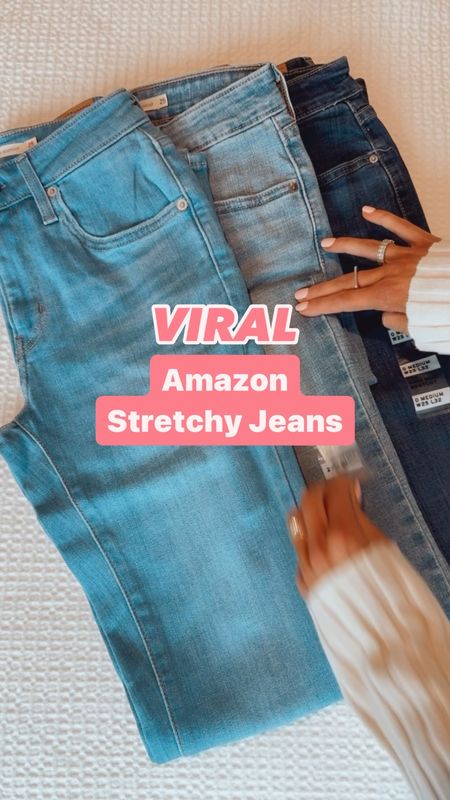 
✨These stretchy Amazon jeans ARE SO GOOD!! The v shape stitch, pocket placement and pocket size help make your bum look rounder and waistline smaller! They’re nice and stretchy making them SO COMFY!! 

✨Pair with sneakers, mules, flats, sandals, or booties!

✨I’m 5’6” wearing my true to size (25) in each! 

🚨Currently ON SALE & ON PRIME

#amazonfinds #amazonmusthaves  #jeans  #jeanslovers 


#LTKfindsunder50 #LTKshoecrush #LTKstyletip