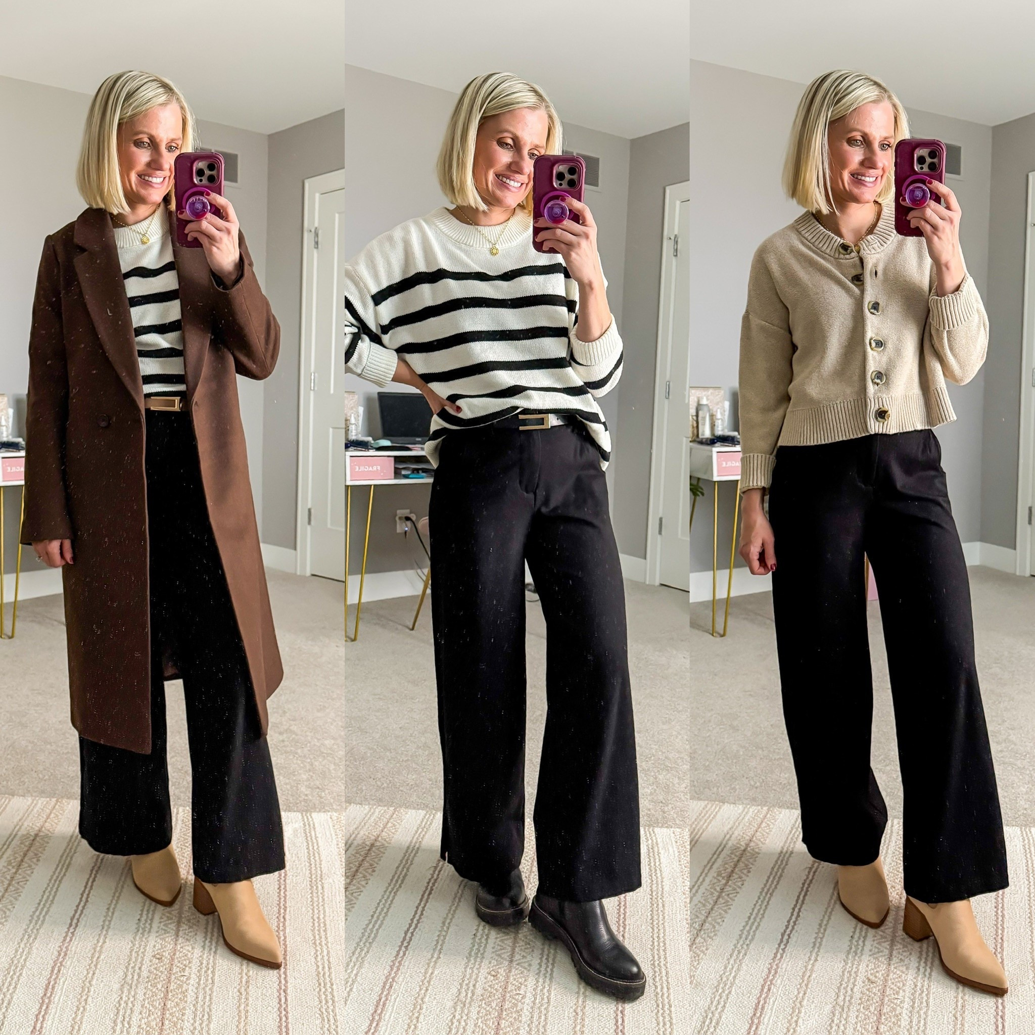 Outfits from my Winter 2026 Mom-Friendly Capsule Wardrobe! Find all sizing details and links on the blog at thriftywifehappylife.com.

#LTKPetite #LTKootd #LTKOver40