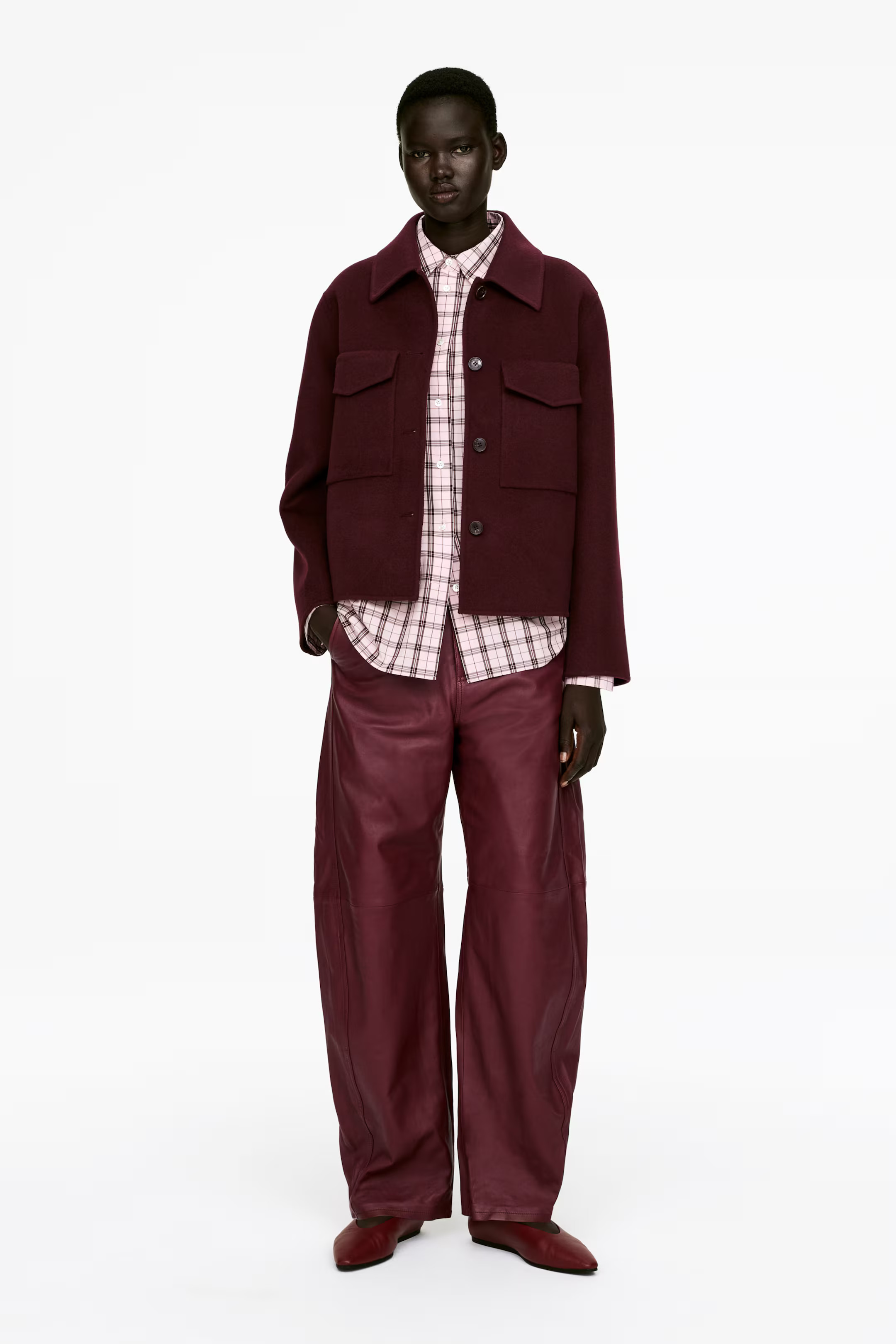 Doubleface-Overshirt aus Wolle | H&M (DE, AT, CH, NL, FI)