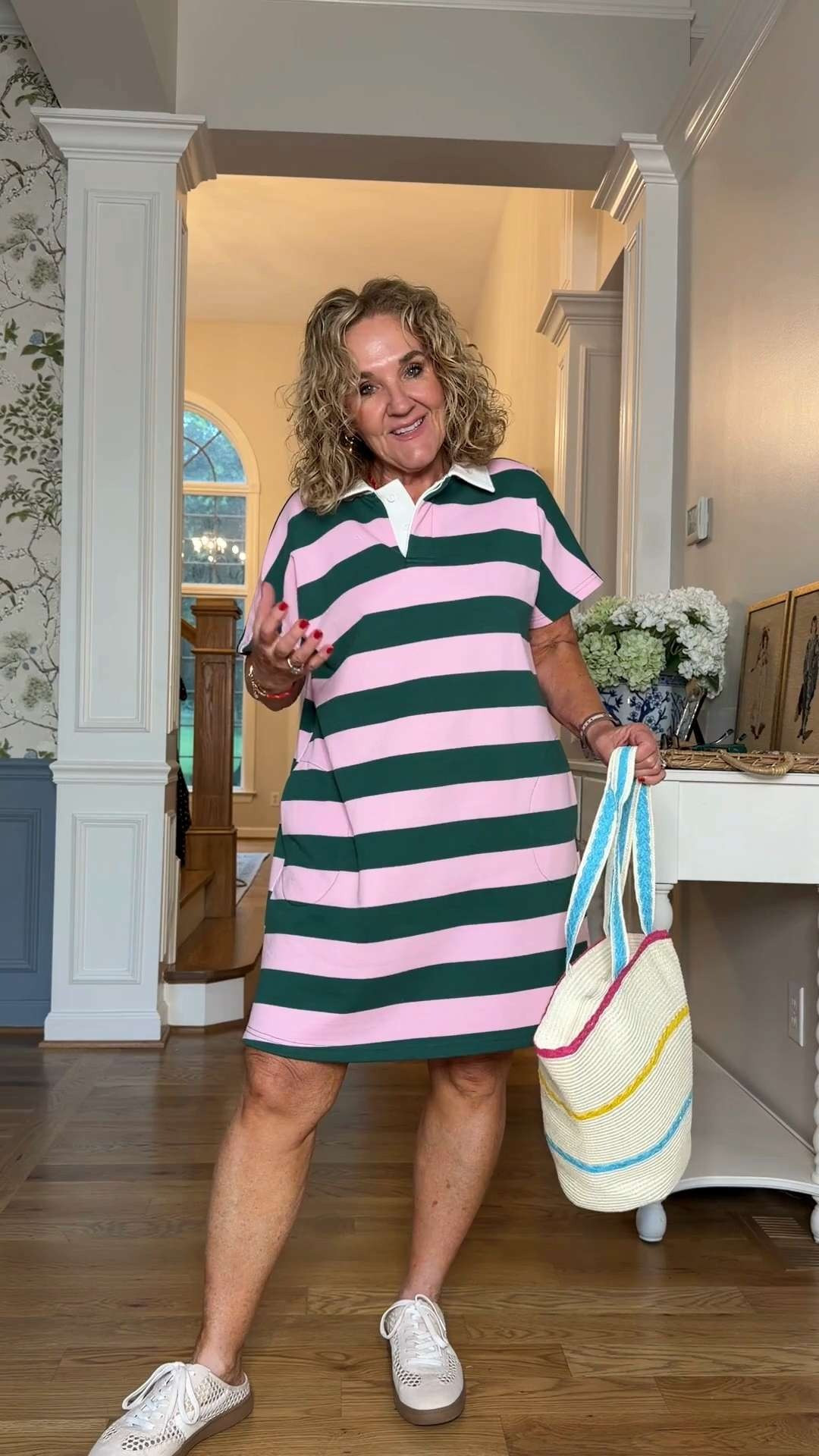 This striped rugby dress exceeded every expectation. The substantial fabric, relaxed fit, and sporty collar make it an easy throw-on-and-go piece, plus it has pockets and looks far more expensive than it is. Wearing a medium.

💡 LTK MADE EASY

❤️ Heart = Support my posts
🔖 Save = Get sale & restock alerts
📋 Lists = Keep favorites organized
📲 Share = Send to yourself for later
💬 Comment = Ask me anything 

 #LTKootd #LTKSeasonal #LTKOver40