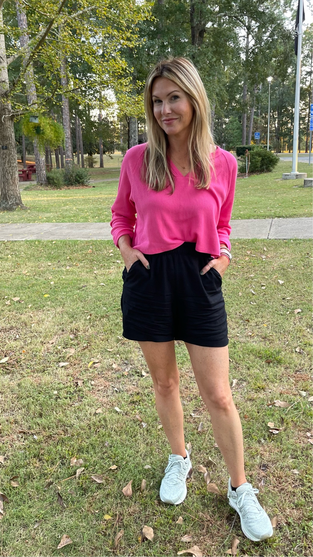 Total mom style 
Cutest waffle knit top from Target, it comes in other colors 
Also mint green saucony running shoes 


#LTKshoecrush #LTKsalealert #LTKunder100