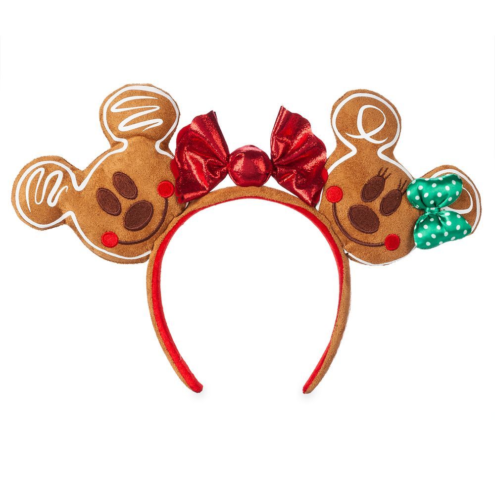 Mickey and Minnie Mouse Gingerbread Ear Headband | shopDisney | Disney Store