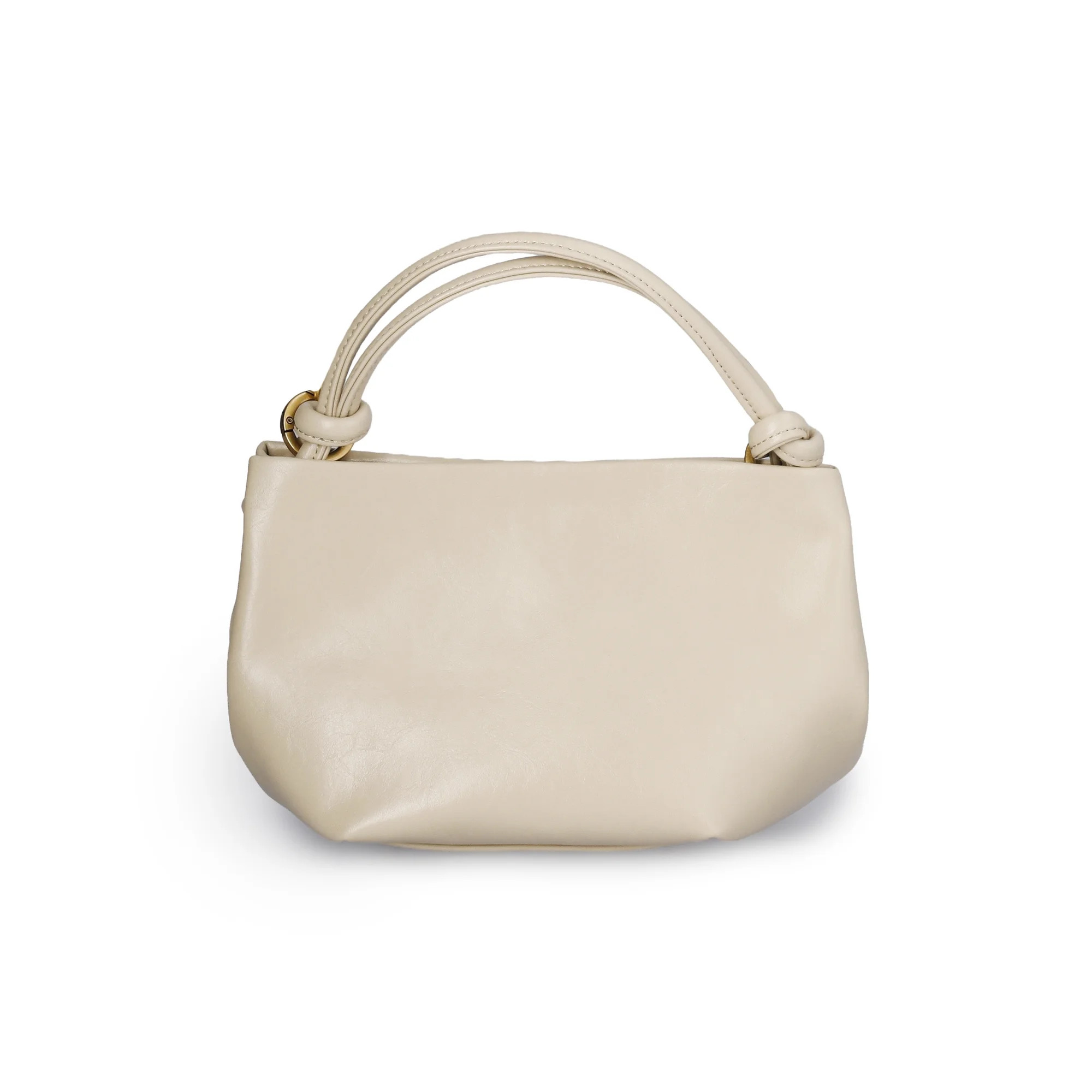 Scoop Women's Faux Leather Mini Satchel Bag, Almond Biscuit | Walmart (US)