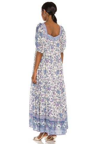 SPELL Folk Song Square Neck Gown in Sky from Revolve.com | Revolve Clothing (Global)