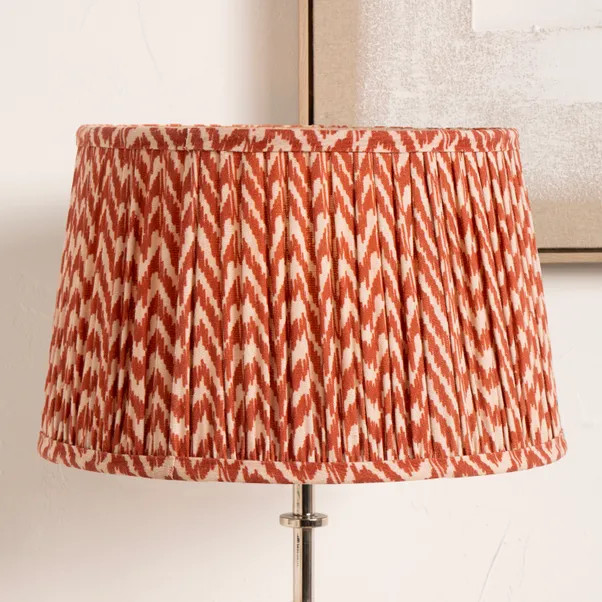 Vienna Chevron Mushroom Pleat Lamp Shade | Dunelm (migrated)