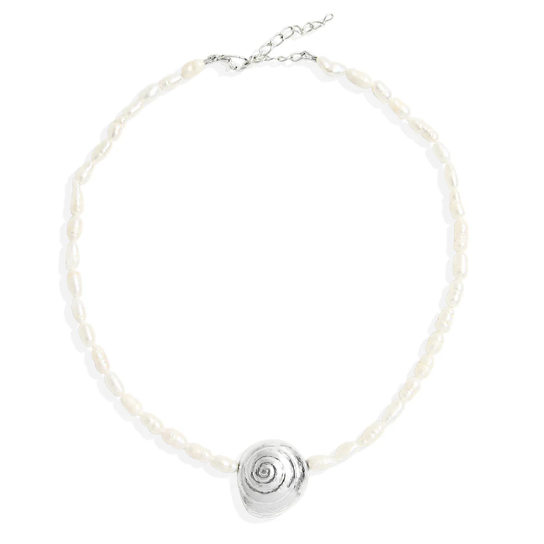 SOFIA Necklace - Silver with Pearl | Alona