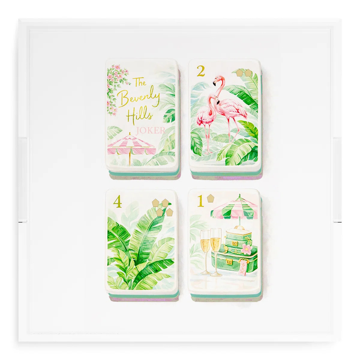 Nicolette Mayer Mahjong Beverly Hills Acrylic Square Decorative Tray | Perigold | Perigold