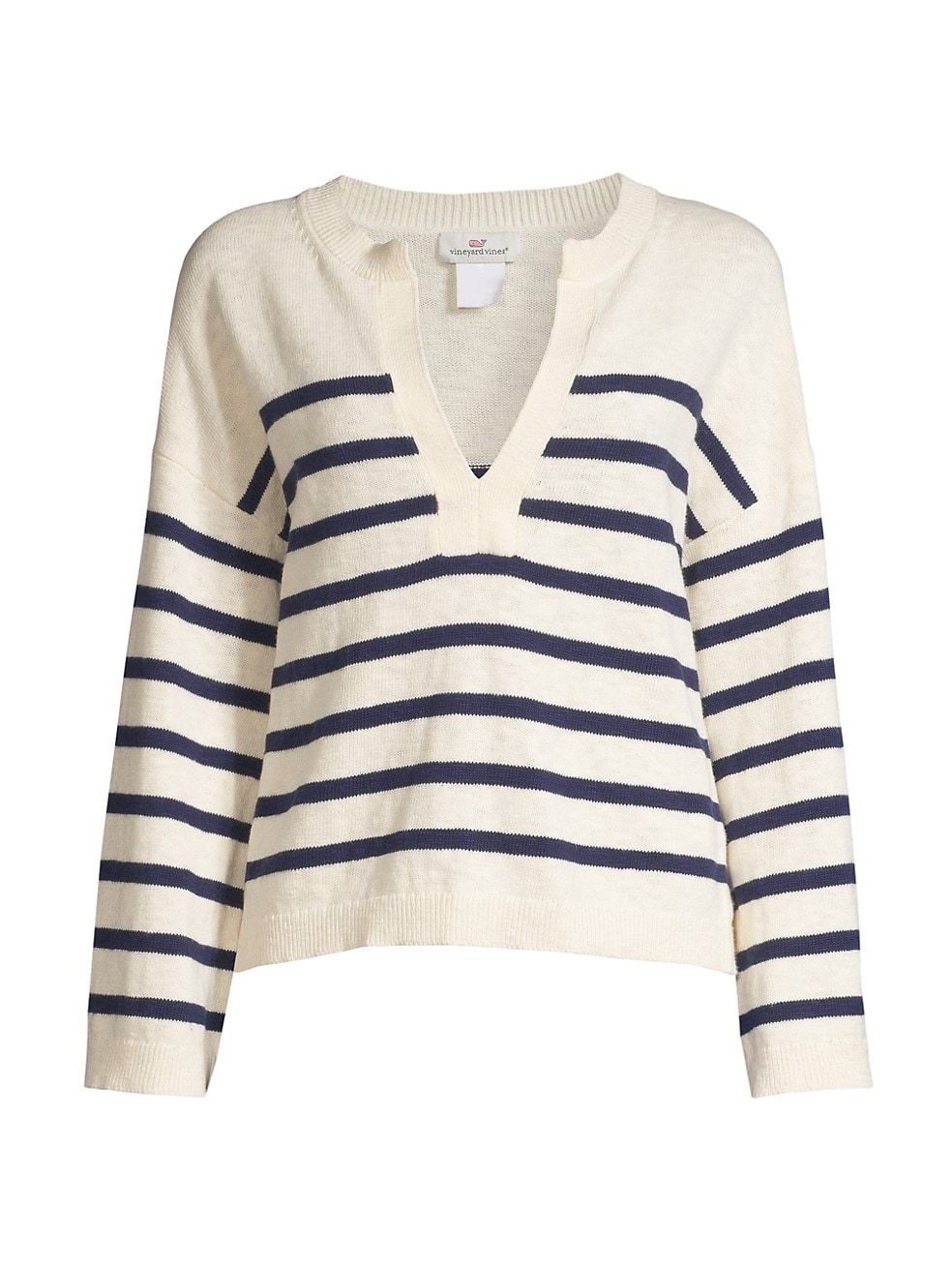 Stripe Cotton-Blend Pullover Sweater | Saks Fifth Avenue