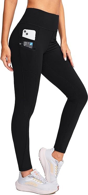 G Gradual Women's Fleece Lined Winter Leggings with Pockets Water Resistant High Waisted Thermal ... | Amazon (US)