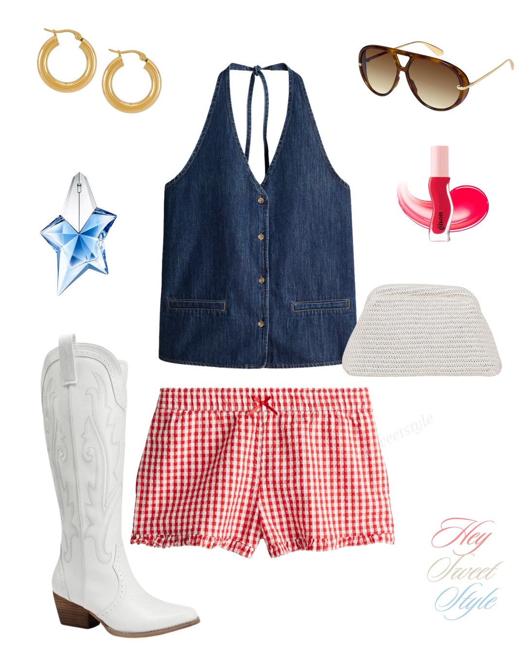 Blue Jean & Gingham Girly 🫐🍒

• Fourth of July Outfits for Women • 
💙🍦🌭❤️

#LTKFindsUnder100 #LTKFindsUnder50 #LTKSeasonal