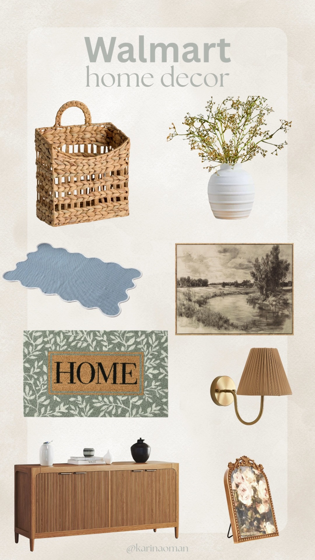 🌸 Spring refresh is here! Loving Walmart’s new arrivals for home decor & furniture from Better Homes & Gardens and My Texas House. Neutral tones with pops of color make every room feel bright & inviting this season. 🏡✨

From chic frames, flower vases, and wall lamps to stylish buffet tables, cozy rugs, and welcome-ready doormats, these pieces are perfect for a spring home makeover. 🌿💛

#WalmartHome #BetterHomesAndGardens #MyTexasHouse #SpringHomeDecor #HomeDecorTrends #NeutralDecor #ColorPopDecor #WallLamps #BuffetTable #Rugs #Doormats #CozyHome #HomeMakeover #SpringRefresh 

 #LTKSeasonal #LTKHome #LTKSaleAlert