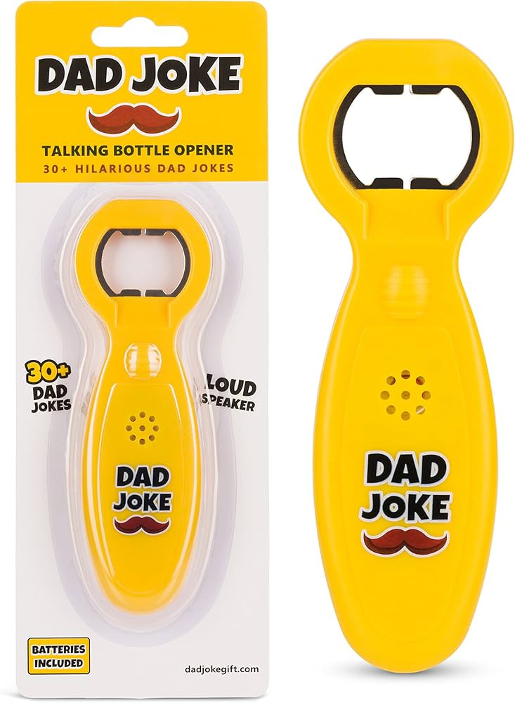 Dad Joke Bottle Opener | A funny Gift for Dad with 30+ hilarious Dad Jokes | Amazon (US)