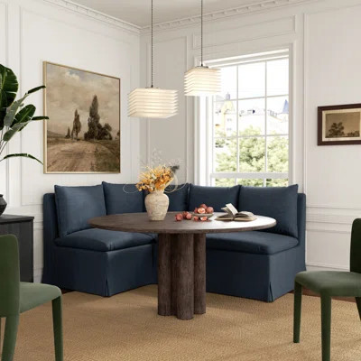 Performance Fabric Down Fill Slipcover Dining Bench | Wayfair North America