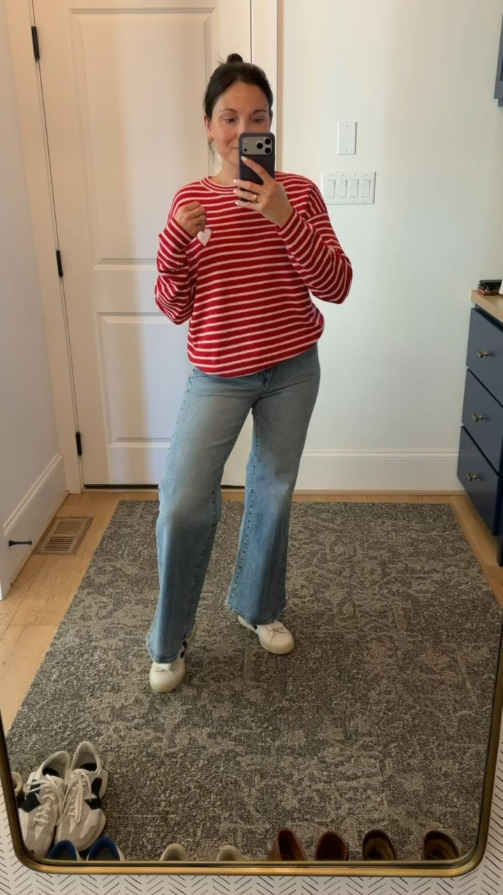 Target Sweater | Valentine's Day Sweater | Valentine's Day Outfit | Casual Valentines Day Look 

 #LTKootd #LTKSeasonal #LTKFindsUnder50