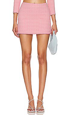 DEVON WINDSOR Mary Skirt in Pink Tweed from Revolve.com | Revolve Clothing (Global)