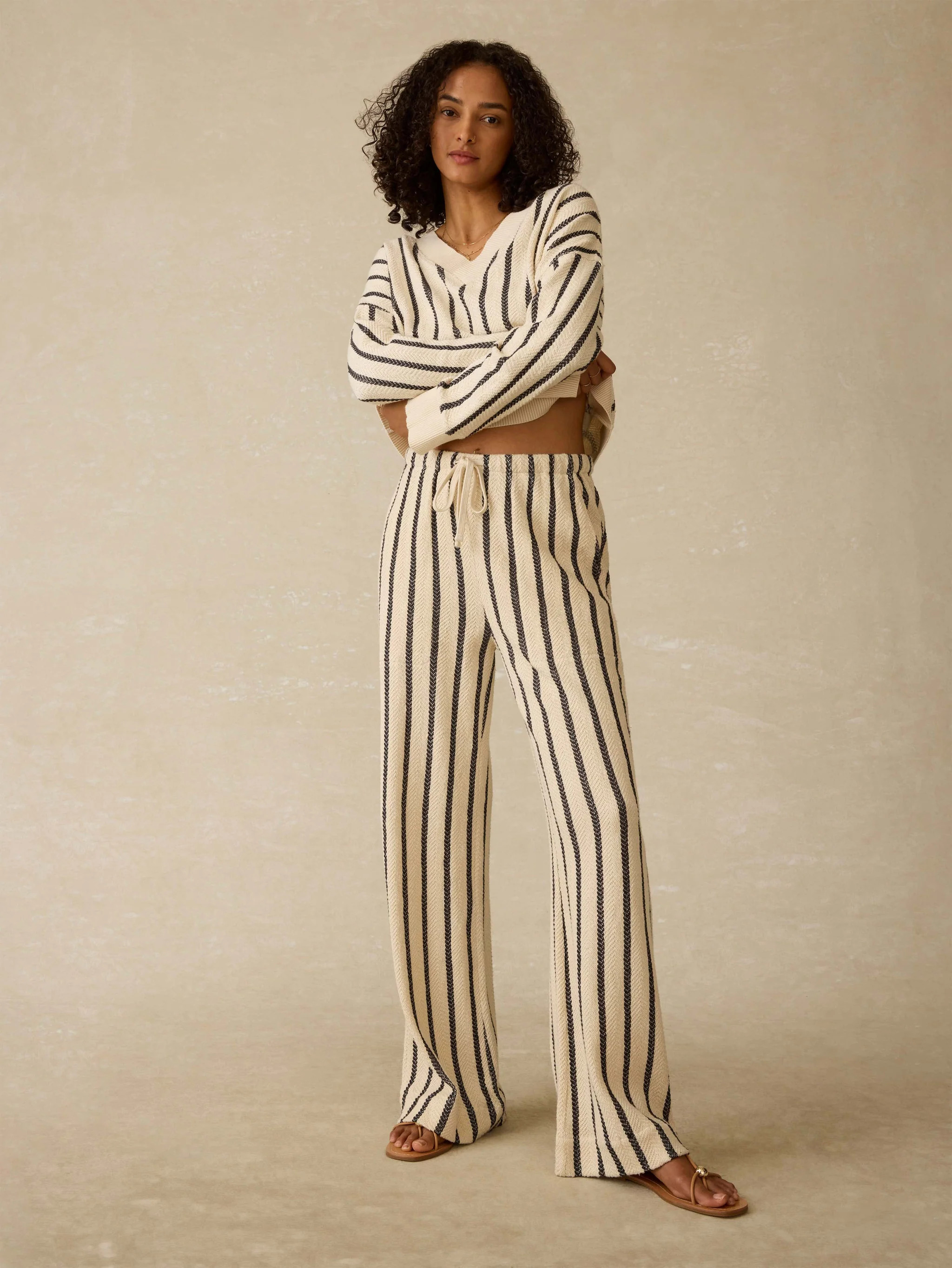 Laidback Dockside Pant - Moon Shadow Stripe | Faherty